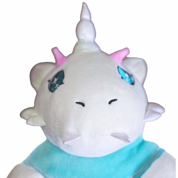 Large 18" Squishable Crystal Dragon Unicorn Plush Stuffed Animal - Picture 2 of 12